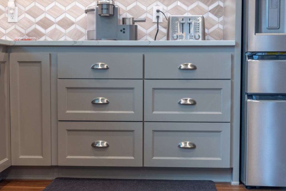 Drawer space after Waukesha kitchen remodel